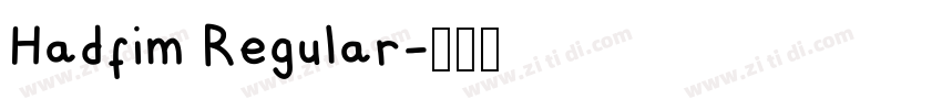 Hadfim Regular字体转换